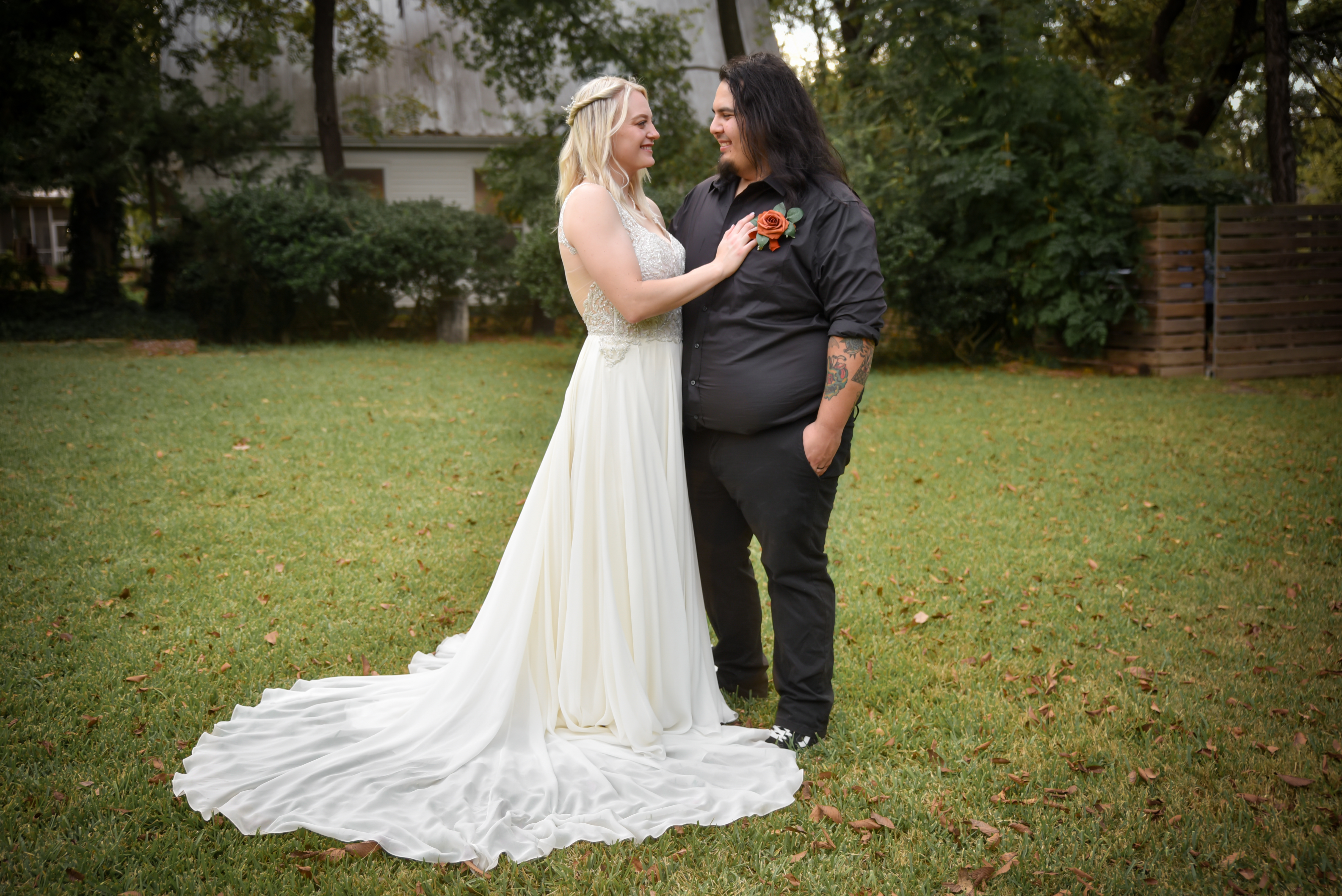 Married couple photo taken by Brittany Davis at wedding