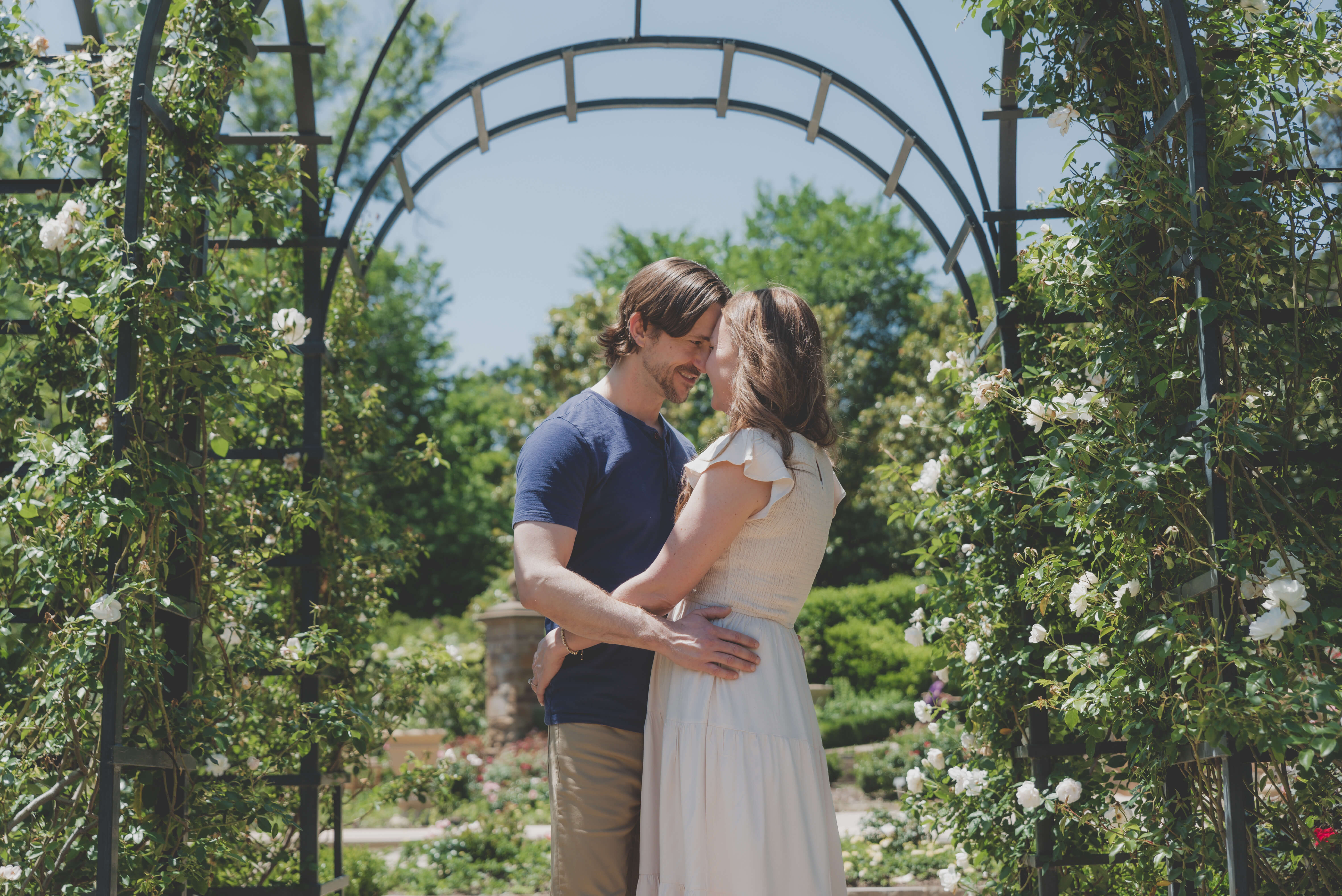 photo taken by Brittany Davis of a newly engaged couple in DFW